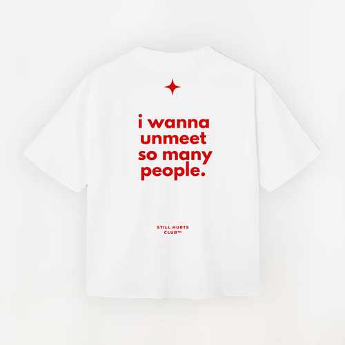 Unmeet Tee White