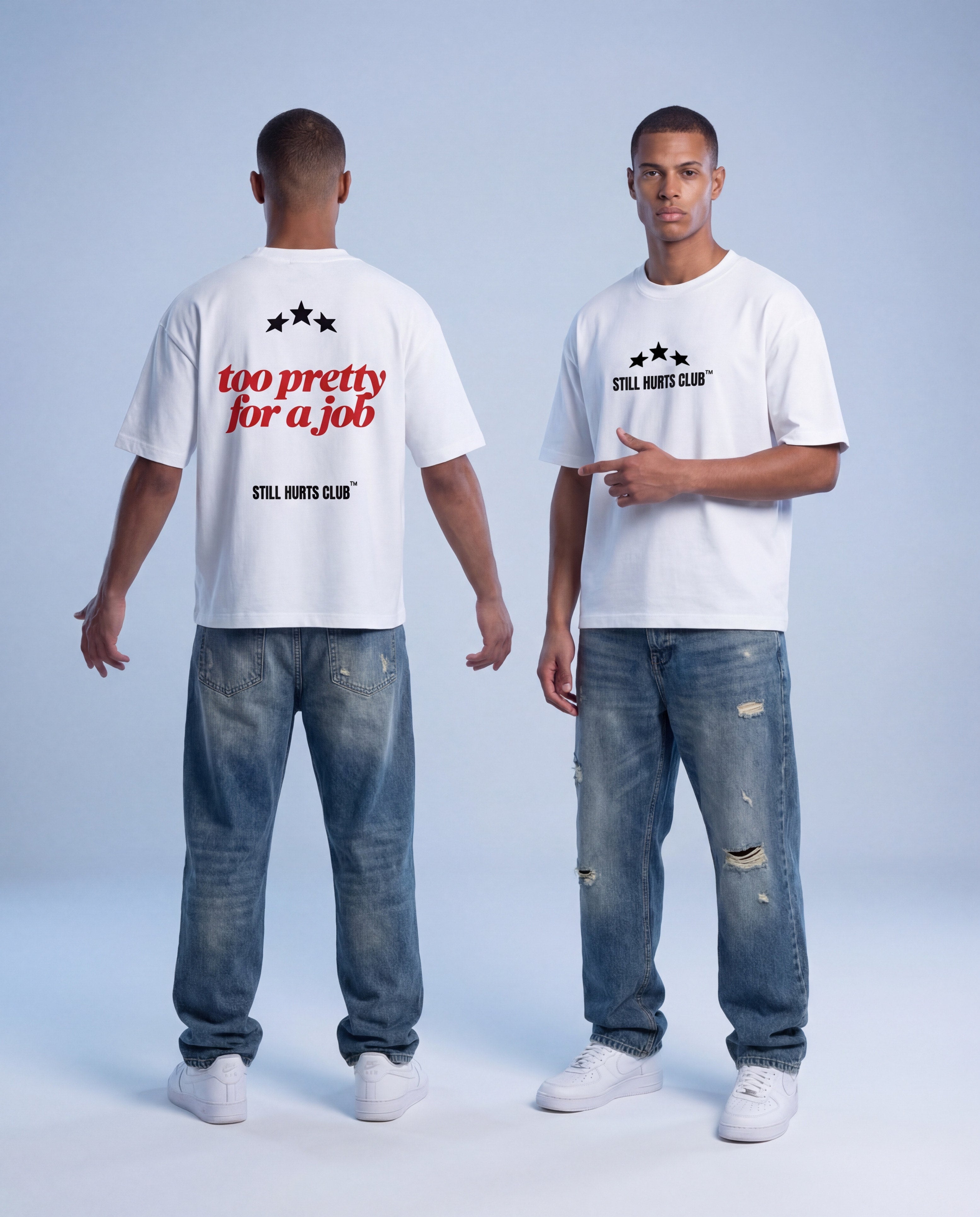 Too pretty Tee White