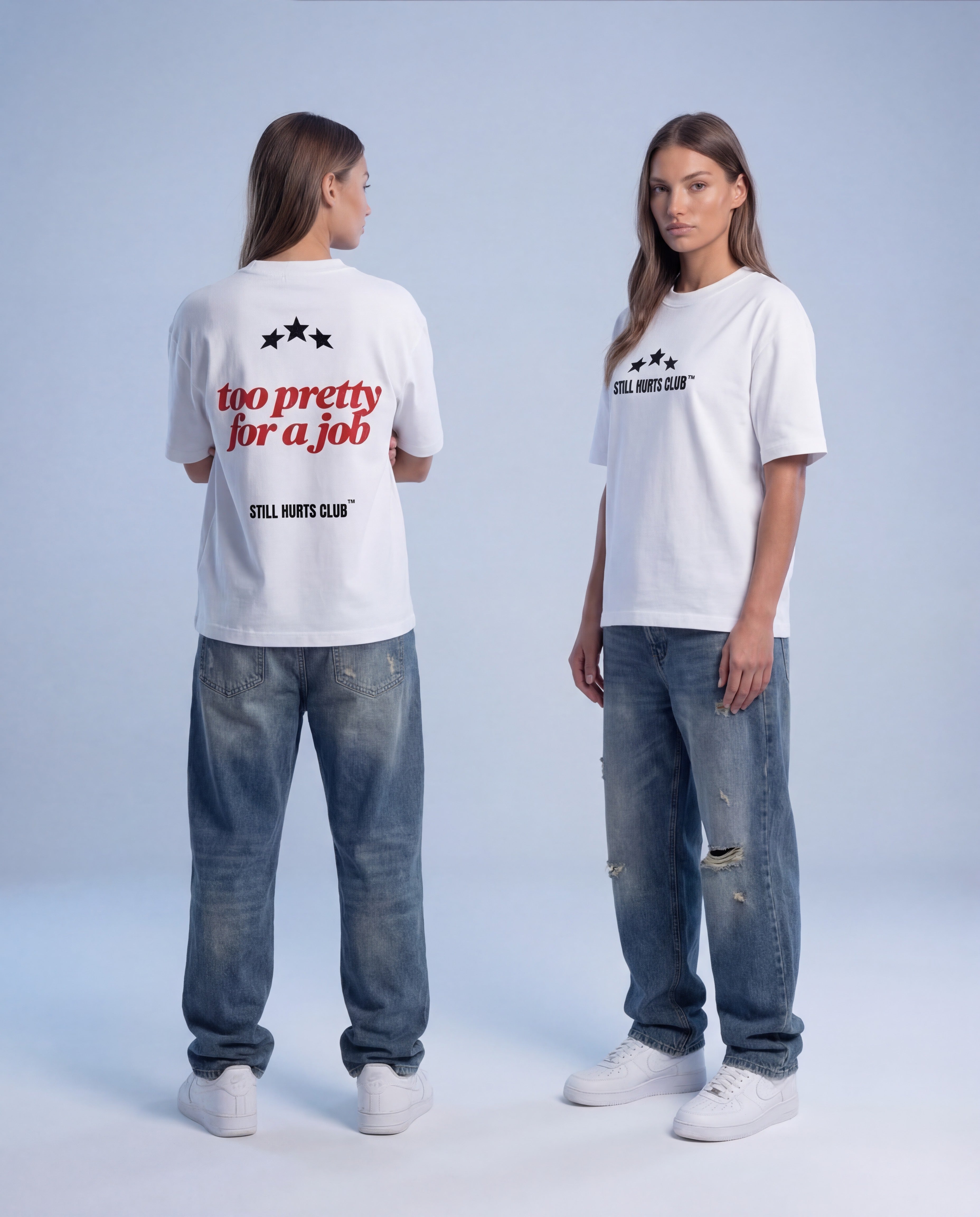 Too pretty Tee White